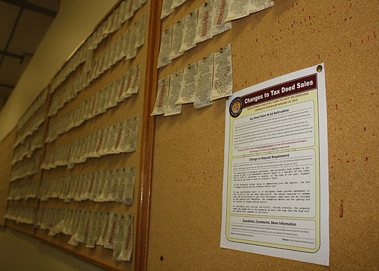 Photo by Joe Wilhelm Jr. - The jury assembly room was empty Jan. 25 because the normally well attended Duval County Tax Deed Sale was conducted online for the first time this year instead of the normal process of people bidding in person.