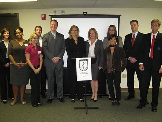 Pro bono attorneys attend the Special Assistant Public Defender training course in 2011.