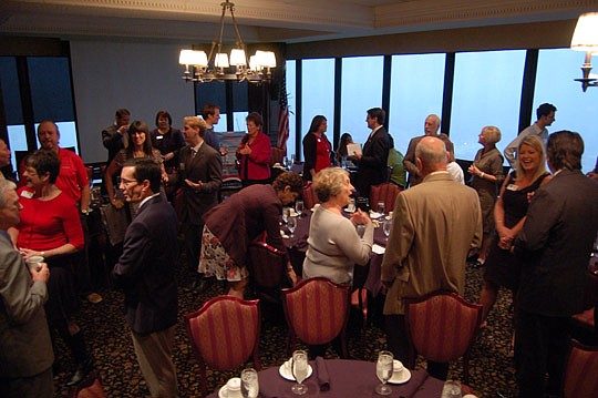 Photos by Max Marbut - The Downtown Council of JAX Chamber meets for networking, breakfast and to hear a guest speaker twice a month at The University Club.