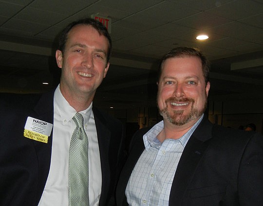 Photos by Karen Brune Mathis - Karl Hanson and master of ceremonies Cole Pepper.