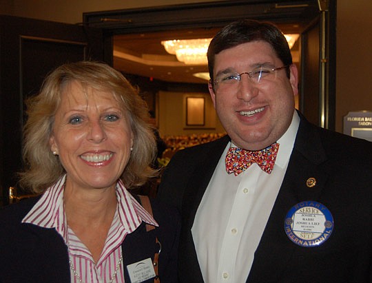 Photos by Max Marbut - Kathy McIlvaine, vice president of marketing and communications at Community Hospice Inc., and Joshua Lief, senior rabbi at Congregation Ahaveth Chesed.