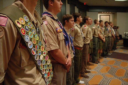 Photos by Max Marbut - The Rotary Club of Jacksonville welcomed the 2011 North Florida Council Boy Scouts of America Eagle Scout class to its meeting Monday at the Omni Downtown.