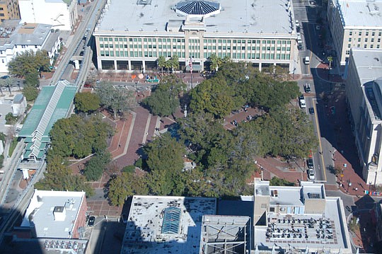 A plan to improve programming and management at Hemming Plaza, Downtown's park at City Hall's front door, was presented Wednesday at the City Council Ad Hoc Committee on Hemming Plaza.