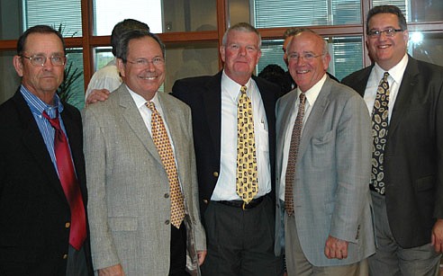 From left, Larry Watson, John Upchurch, Bob Cole, Terry White and Mike Orfinger.