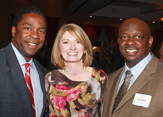 From left: Mayor Alvin Brown, Cathedral Arts Executive Director Kimberly Hyatt and Cathedral Arts Board President Darnell Smith were on hand for Cathedral Arts' 8th Annual "Spring for the Arts" celebration. Read the story below.