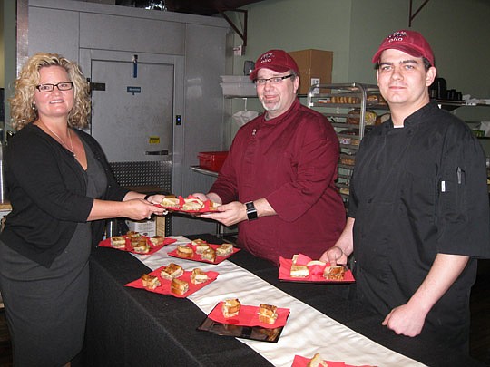 Photo by David Chapman - Kerri Stewart, interim president of Visit Jacksonville, Olio Market owner and chef Greg DeSanto