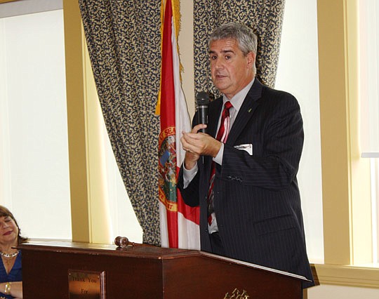 Photo by Joe Wilhelm Jr. - Attorney Jeff Ashton, a prosecutor in the Casey Anthony trial, was the keynote speaker at the Clay County Bar Association's Law Day event Monday at the Country Club of Orange Park.