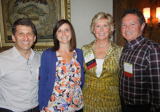 Photos by Karen Brune Mathis - From left, panelists Drew Margol, Carrie Smith, Sandy Perez and Spencer Phelps explored "Selling Jacksonville," a program by the International Council of Shopping Centers Jacksonville Next Generation group.