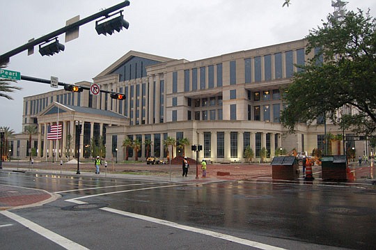 Photo by Max Marbut - The new Duval County Courthouse was scheduled to be open for business today, but the opening has been delayed.