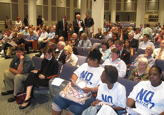 Photo by David Chapman - Proponents and opponents of legislation to ban discrimination based on sexual orientation and gender identity in housing, employment and public accommodations were back Tuesday at City Hall to listen to discussion on the issue...