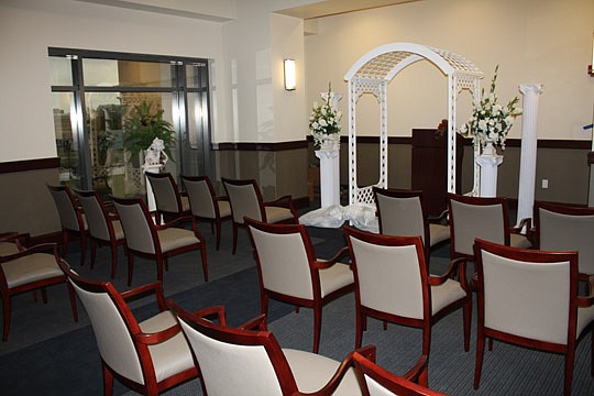 Photos by Joe Wilhelm Jr. - The new arbor at the Duval County Courthouse is available for weddings.