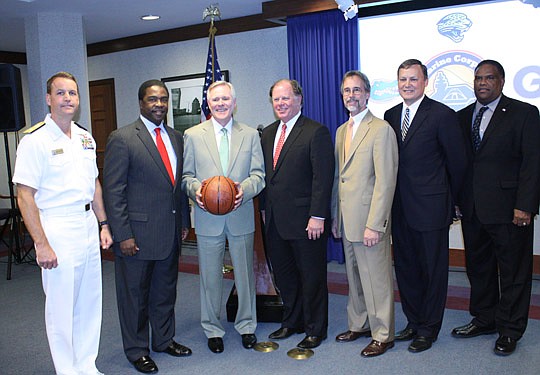 Photo by Joe Wilhelm Jr. - The University of Florida and Georgetown University men's basketball teams will compete in the Navy-Marine Corps Classic Nov. 9 at Naval Station Mayport highlighting a weeklong celebration of the military in Jacksonville. Th...