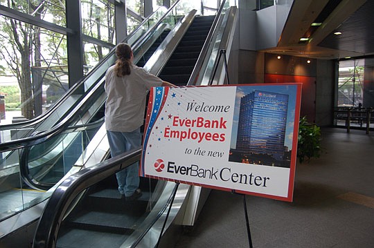 Photos by Max Marbut - The largest employment migration to Downtown in years began this week when EverBank employees started arriving at 301 W. Bay St.