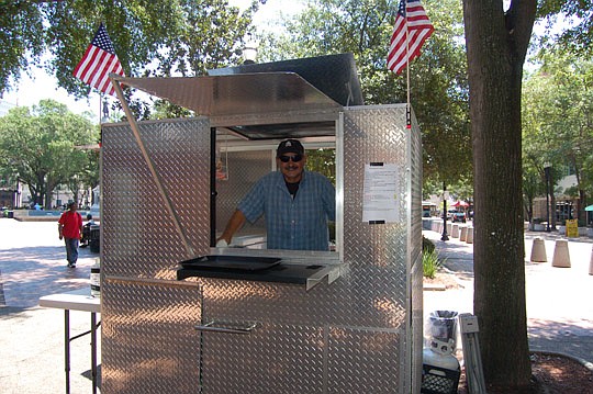 Photos by Max Marbut - Steve Tornello's "mobile food vending unit" at Hemming Plaza.