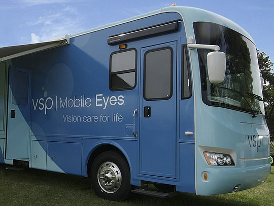 The VSP mobile eye clinic.