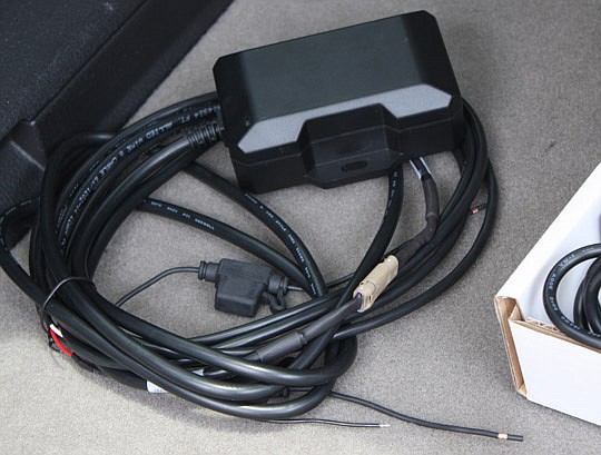 Photos by Joe Wilhelm Jr. - This GPS unit is attached to trailers and non-motorized equipment.