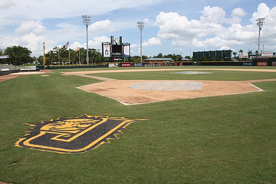 Photo by Joe Wilhelm Jr. - City Council President Bill Bishop and Council member Doyle Carter introduced a proposed ordinance Aug. 15 to name the field at the Baseball Grounds of Jacksonville "Bragan Field" to honor former Jacksonville Suns Owner Pete...