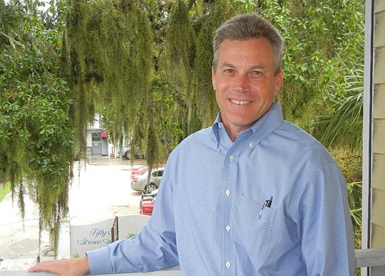 Photo by Karen Brune Mathis - Former Jacksonville Economic Development Commission Executive Director Kirk Wendland joined the St. Johns County Chamber of Commerce as president two years ago. He said smaller organization lends itself to quicker decisio...