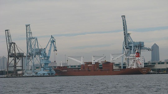 Photo by Joe Wilhelm Jr. - The Talleyrand Marine Terminal could soon have new security detail. The item is one of several on the Jacksonville Port Authority's agenda for its Sept. 24 meeting.