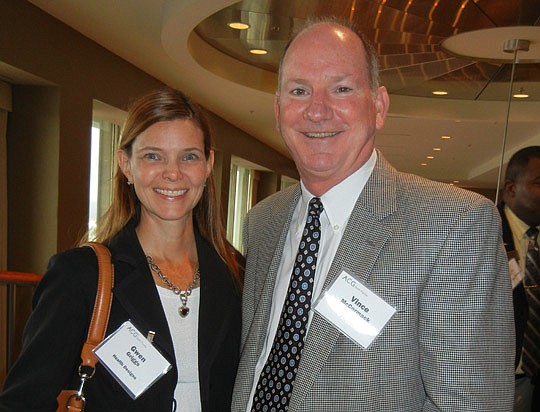 Gwen Griggs and Vince McCormack, co-chairs of the JAX Chamber GrowJAX program to support second-stage businesses.