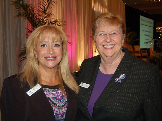 Photos by Max Marbut - Martha Pellino, president of the board of directors of Hubbard House Inc. (left), and Ellen Siler, CEO.