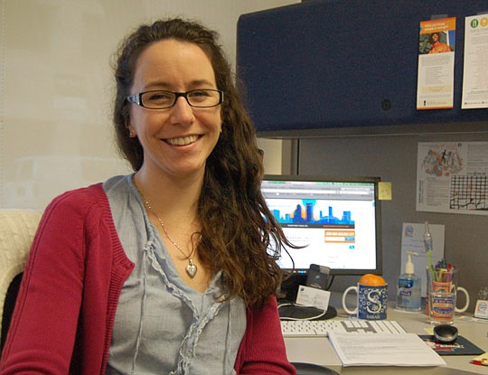 Photo by Max Marbut - Sarah Henderson, communications coordinator at Downtown Vision Inc.