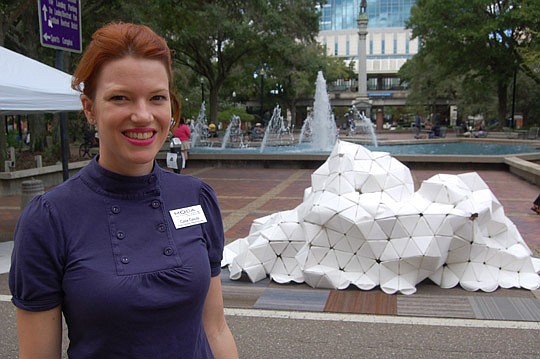 Photos by Max Marbut - Casie Casula, Museum of Contemporary Art website manager and graphic designer, is a past president of The Contemporaries and one of the organizers of "Park Your Art."