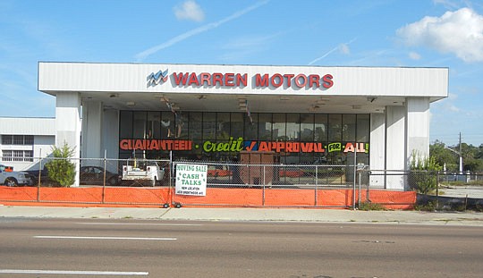 The former Warren Motors site at 233 E. State St. is being prepared for demolition, expected next week. HJB Construction Inc. of Charleston, S.C., will take it down.