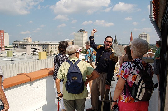 Photo by Max Marbut - Gary Sass dons his Andrew Jackson costume every Tuesday and