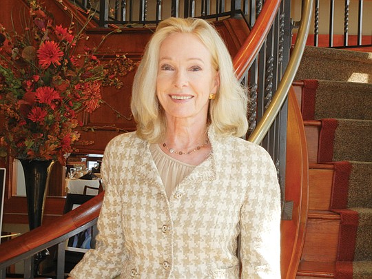 Photo by Karen Brune Mathis - Margaret Black-Scott, known as Mag, introduced her new Beverly Hills Wealth Management firm in Jacksonville at a lunch Oct. 24 at The River Club. Nancy Overton, vice president of Beverly Hills Wealth Management, is a long...