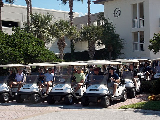 About 90 golfers participated in The Jacksonville Bar Association Young Lawyers Section "Tee it Up" golf tournament fundraiser Oct. 18 at the Ponte Vedra Inn &amp; Club Ocean Course.