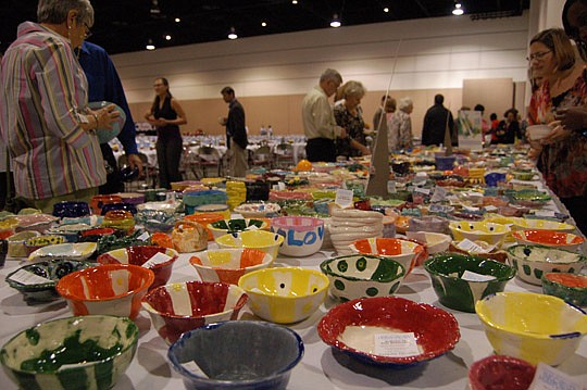 Photos by Max Marbut - The 28th Annual Empty Bowls Luncheon to support Second Harvest North Florida food bank was Tuesday at the Osborn Center.