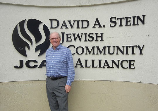Photo by Karen Brune Mathis - David Stein was a founder of the Jewish Community Alliance at 8505 San Jose Blvd. It features his name.