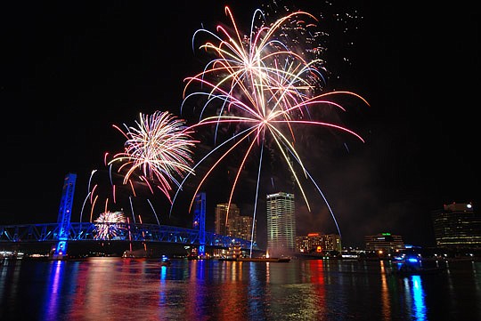 Fireworks above the St. Johns River for Downtown special events including 4th of July, the annual light parade and New Year's Eve have been a Jacksonville tradition for decades.