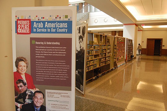 Photo by Max Marbut - "Patriots &amp; Peacemakers: Arab Americans in Service to Our Country" is on display Downtown at the Main Library.