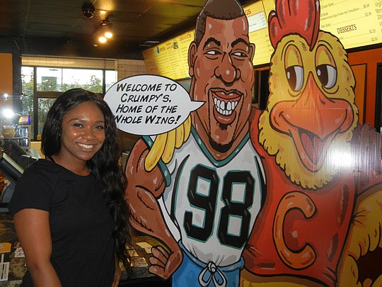 Photo by Karen Brune Mathis - Keri Jeffries, store manager of the Big John's Crumpy's Wings &amp; Things that will open this weekend at 4021 Southside Blvd., No. 200, also helps to manage the Big John's that opened in September at 808 Edgewood Ave. N....