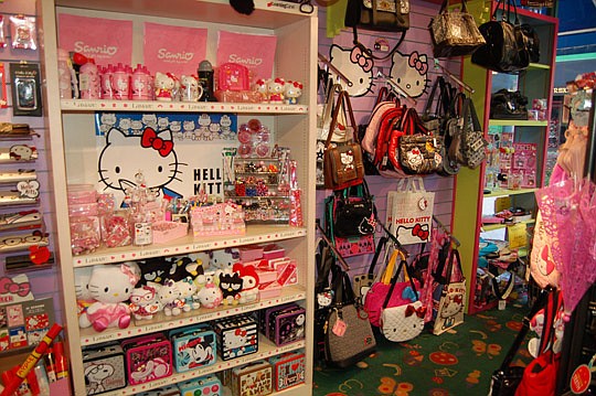 Photos by Max Marbut - The Toy Factory at the Landing has an extensive inventory of Hello Kitty merchandise in addition to toys from all over the world.
