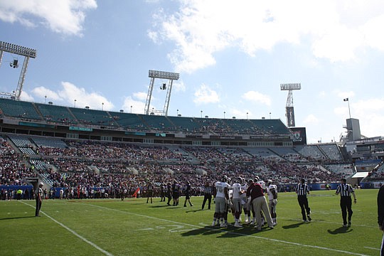 Photo by Joe Wilhelm Jr. - Northwestern won its first bowl game in 64 years Jan. 1 when it defeated Mississippi State in the TaxSlayer.com Gator Bowl.