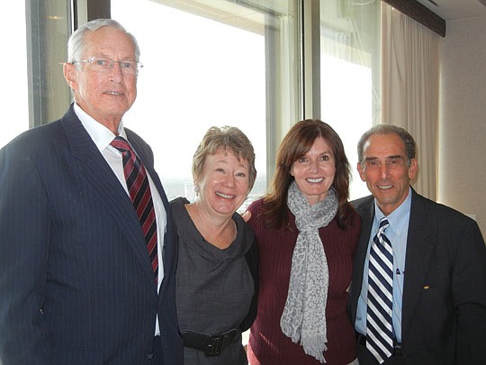 Photo by Karen Brune Mathis - U.S. Bankruptcy Judge Paul Glenn, Middle District Chief Judge Karen Jennemann, district Bankruptcy Court Clerk Lee Ann Bennett and U.S. Bankruptcy Judge Jerry Funk. Glenn and Funk preside in the Jacksonville Division of t...