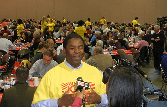 Jacksonville Mayor Alvin Brown spoke to the estimated 700 people who gathered Saturday morning at the Osborn Center for the first public community visioning event of the JAX2025 project. It is the first of four events planned by Jacksonville Community...