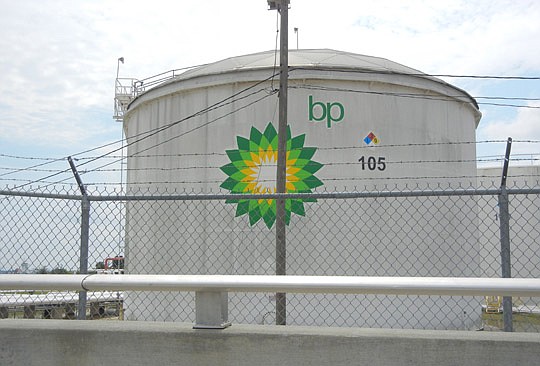 Photo by Karen Brune Mathis - The BP terminal along Heckscher Drive was sold to a Marathon Petroleum subsidiary.