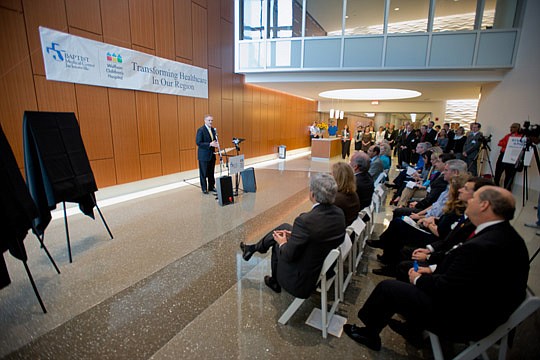 Photo by Michael LeGrand/courtesy of Baptist Health - Greene announced in November that  philanthropists J. Wayne and Delores Barr Weaver made a $10 million gift, the largest in Baptist Health's 57-year history. Baptist Health is naming its new patien...