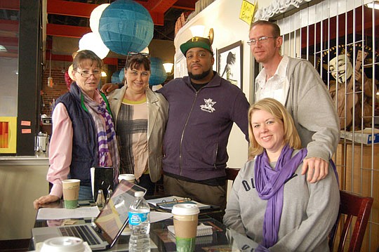 Photos by Max Marbut - Jennifer O'Donnell, Sharla Valeski, Jay Harris, Daniel Day and Ida Metzger founded a new Downtown merchants association.