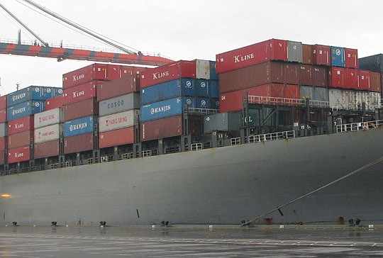 Photo by Joe Wilhelm Jr. - JaxPort Interim CEO Roy Schleicher announced Thursday that JaxPort and Hanjin Shipping Co. have agreed to cancel plans for a Hanjin shipping  terminal at Dames Point, but Hanjin has agreed to have its nine ships call on JaxP...
