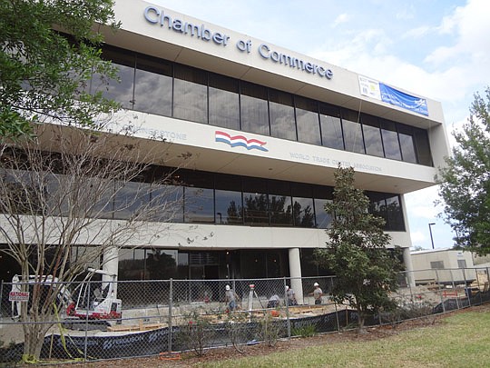 Photo by David Chapman - Renovations to the JAX Chamber building at 3 Independent Drive are on schedule. The organization anticipates returning in June.