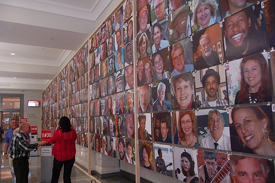 Photos by Max Marbut - The "Creative Community" exhibit at the Main Library was entered by the Riverside Arts Market.