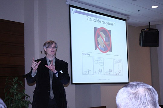 "Detecting Deception in the Courtroom" was the title of the presentation given by professor Mark Frank of the University at Buffalo, State University of New York, at the Honorable Ralph W. "Buddy" Nimmons Jr. Federal Practice Seminar. It was hosted Th...