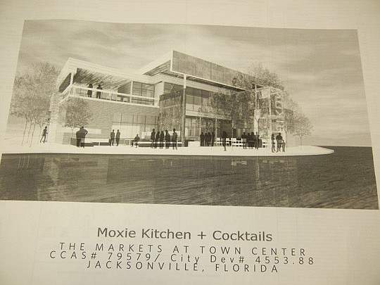 The City is reviewing plans for Moxie Kitchen &amp; Cocktails at The Markets at Town Center.