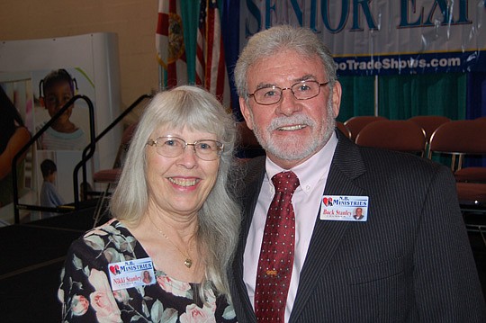 Nikki and Pastor Buck Stanley, recipients of the 2013 James L. Fortuna Lifetime Achievement Award. The Stanleys received the honor Wednesday at the 17th Annual Senior Expo at the Osborn Center.