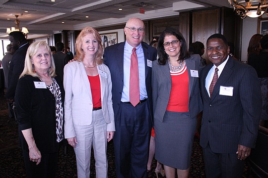 Circuit Court Judges Mallory Cooper and Elizabeth Senterfitt and  Duval County Judges Russell Healey, Michelle Kalil and Mose Floyd.
